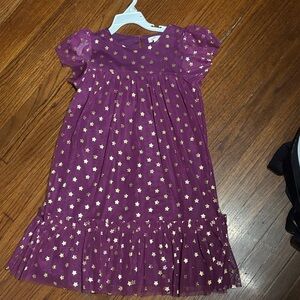 Purple Starry Kids Dress